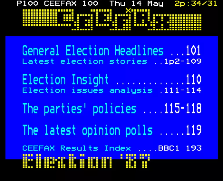 BBC2 from Thursday 14th May 1987