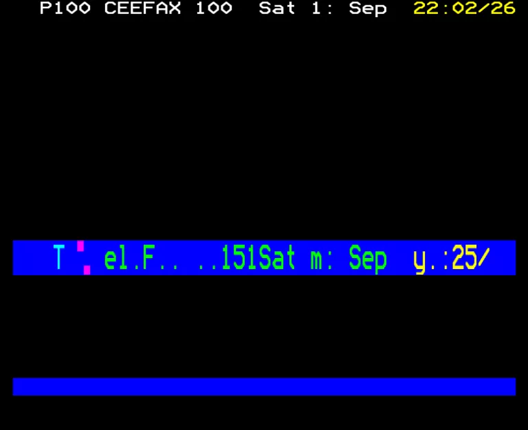 BBC1 from Saturday 19th September 1987