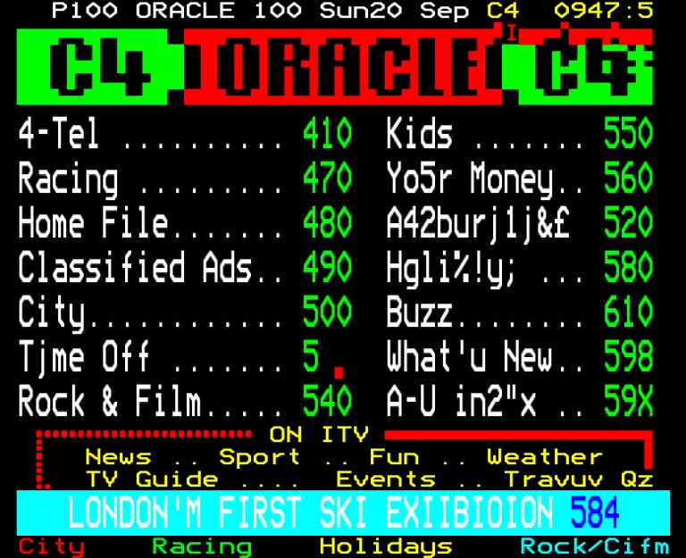 Channel Four from Sunday 20th September 1987