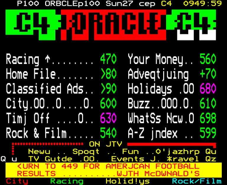 Channel Four from Sunday 27th September 1987