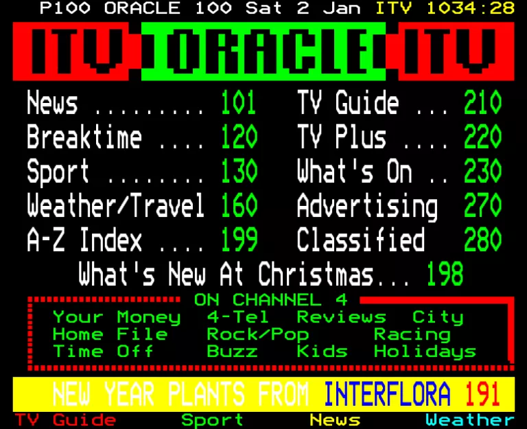 Granada from Saturday 2nd January 1988