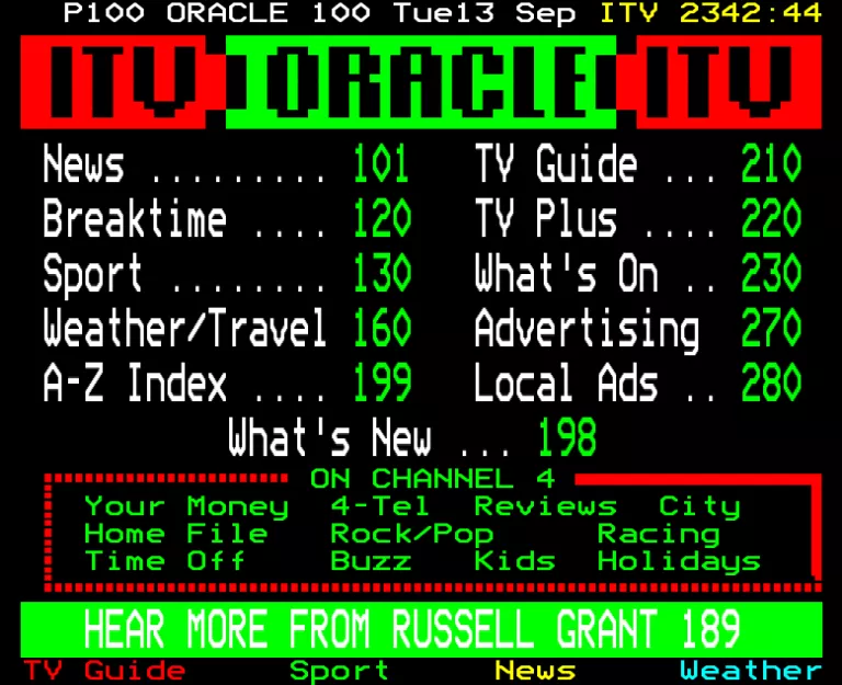 TVS from Tuesday 13th September 1988