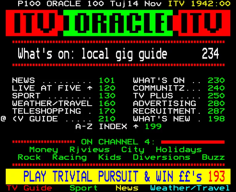 TVS from Tuesday 14th November 1989