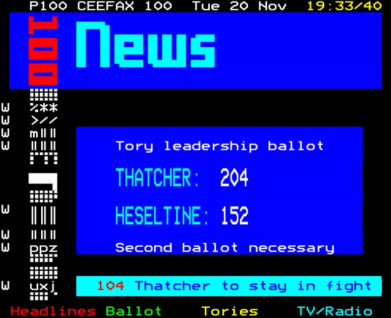 BBC2 from Tuesday 20th November 1990