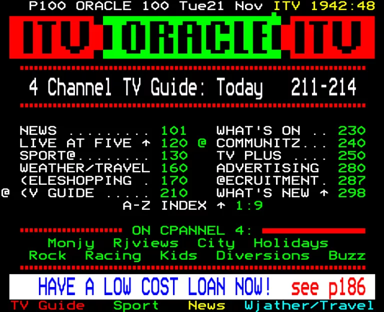 TVS from Tuesday 21st November 1989