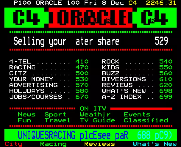 Channel Four from Friday 8th December 1989