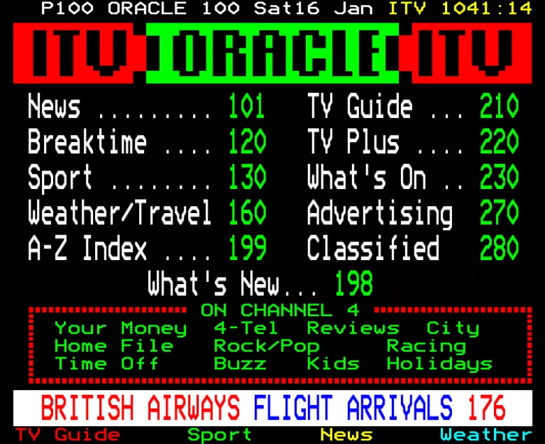 Granada from Saturday 16th January 1988