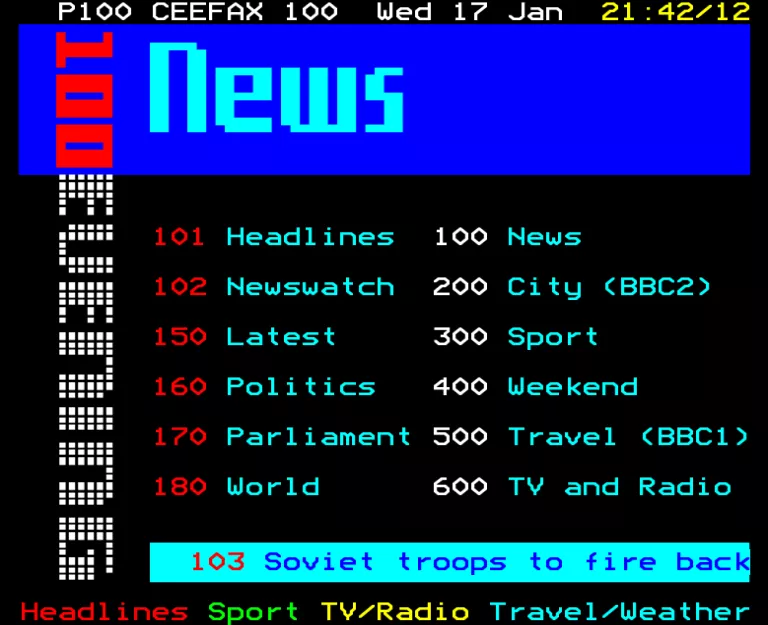 BBC2 from Wednesday 17th January 1990