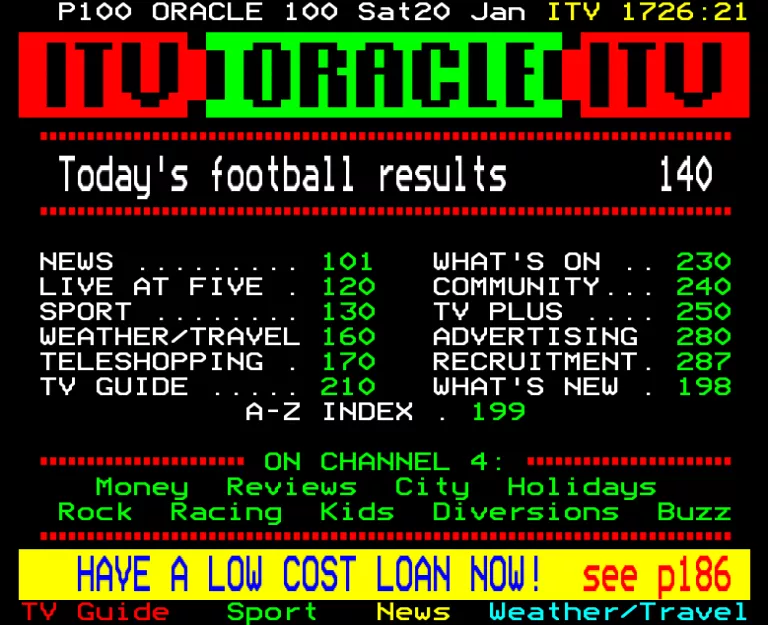 LWT from Saturday 20th January 1990