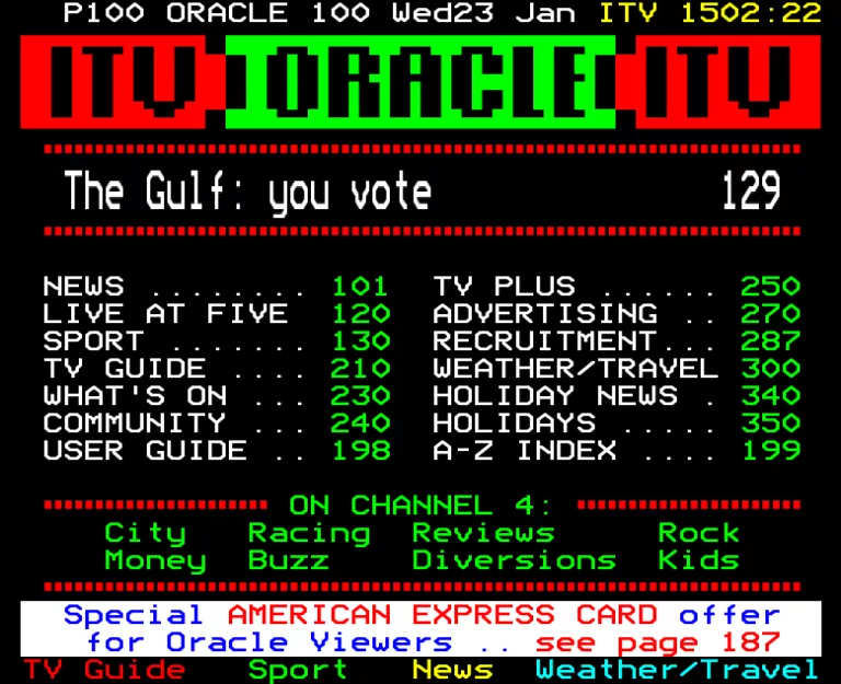 TVS from Wednesday 23rd January 1991