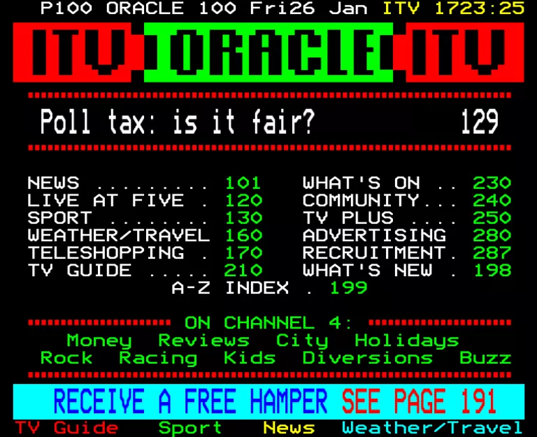 Central from Friday 26th January 1990