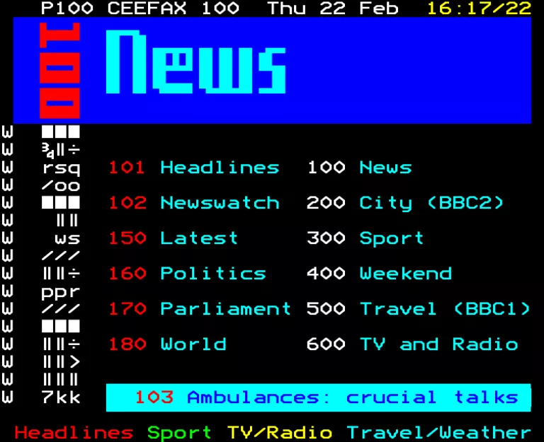 BBC2 from Thursday 22nd February 1990
