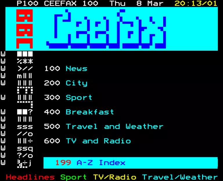 BBC2 from Thursday 8th March 1990