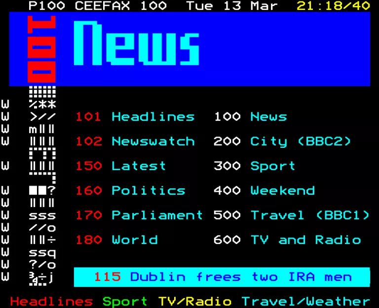 BBC2 from Tuesday 13th March 1990