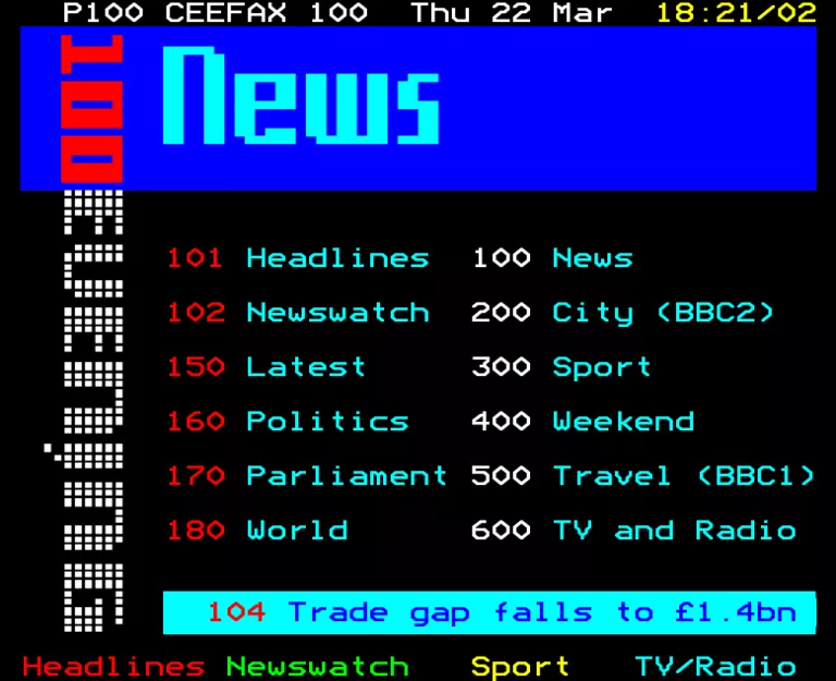 BBC2 from Thursday 22nd March 1990