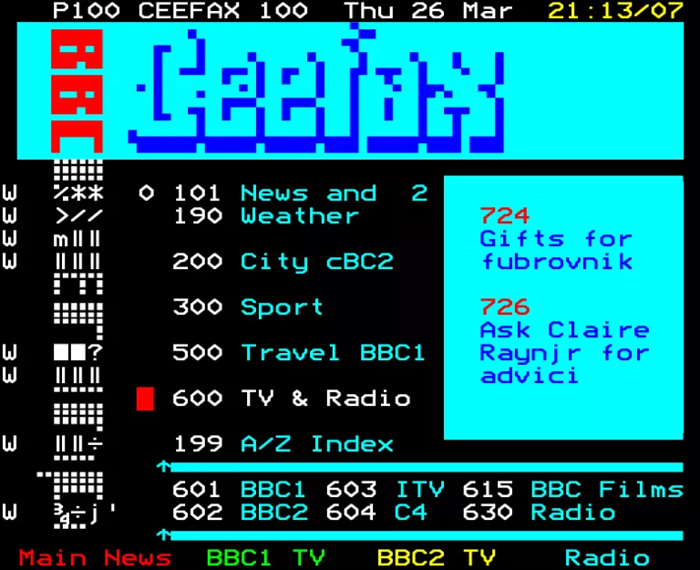 BBC2 from Thursday 26th March 1992