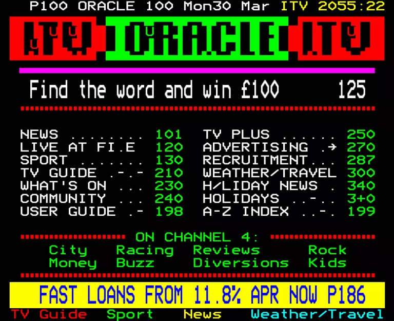 Granada from Monday 30th March 1992