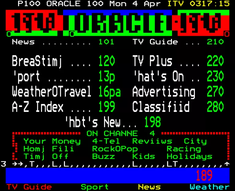 LWT from Monday 4th April 1988