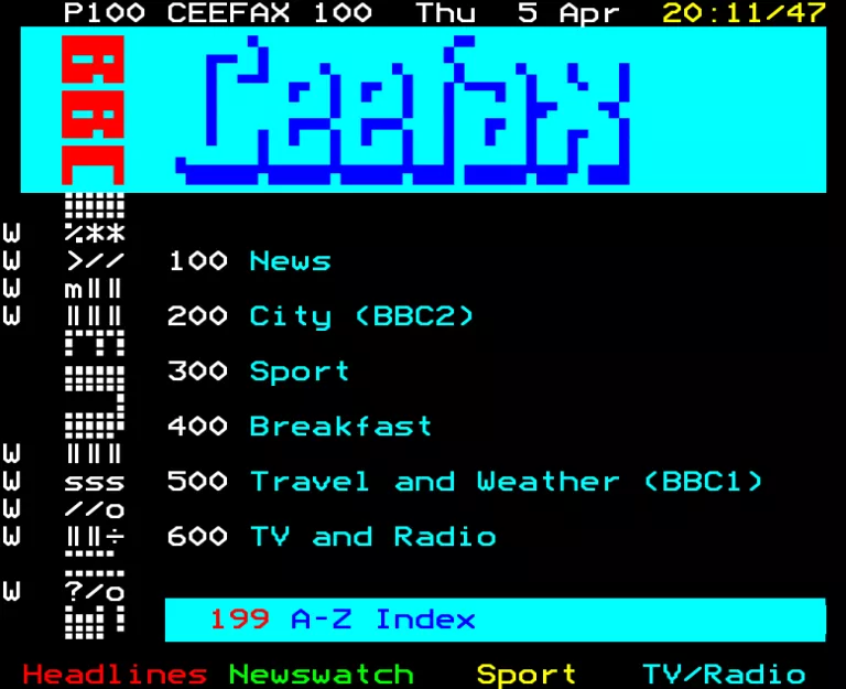 BBC2 from Thursday 5th April 1990