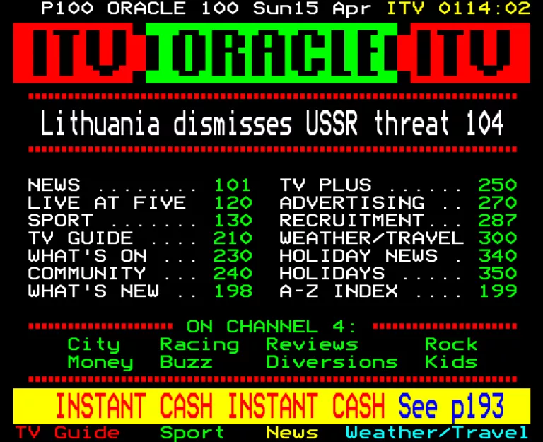 Grampian from Sunday 15th April 1990