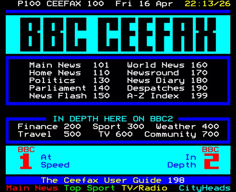 BBC2 from Friday 16th April 1993