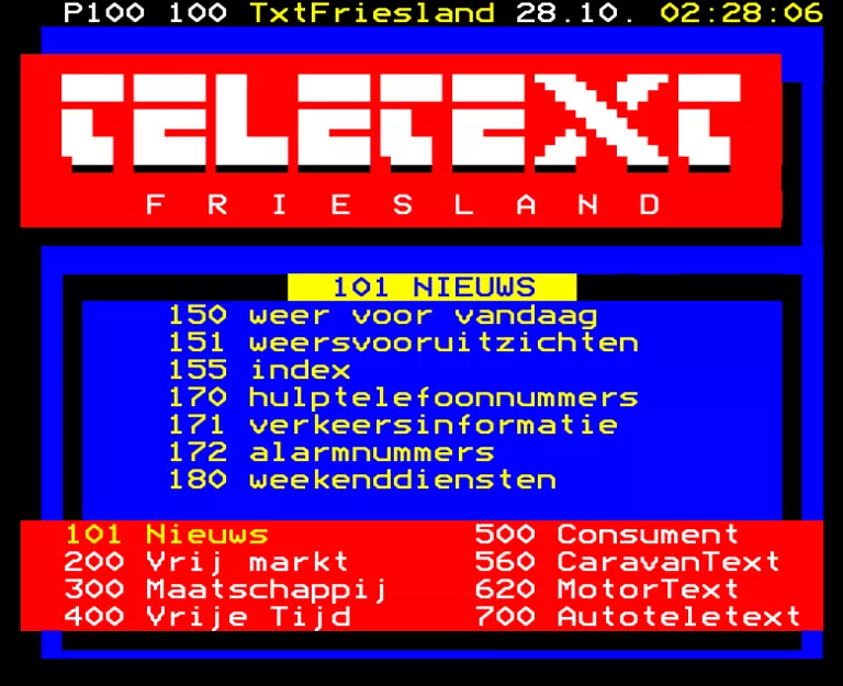 Fryslan from Tuesday 20th October 1998