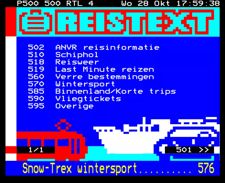 RTL4 from Wednesday 28th October 1998