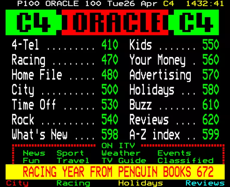 Channel Four from Tuesday 26th April 1988