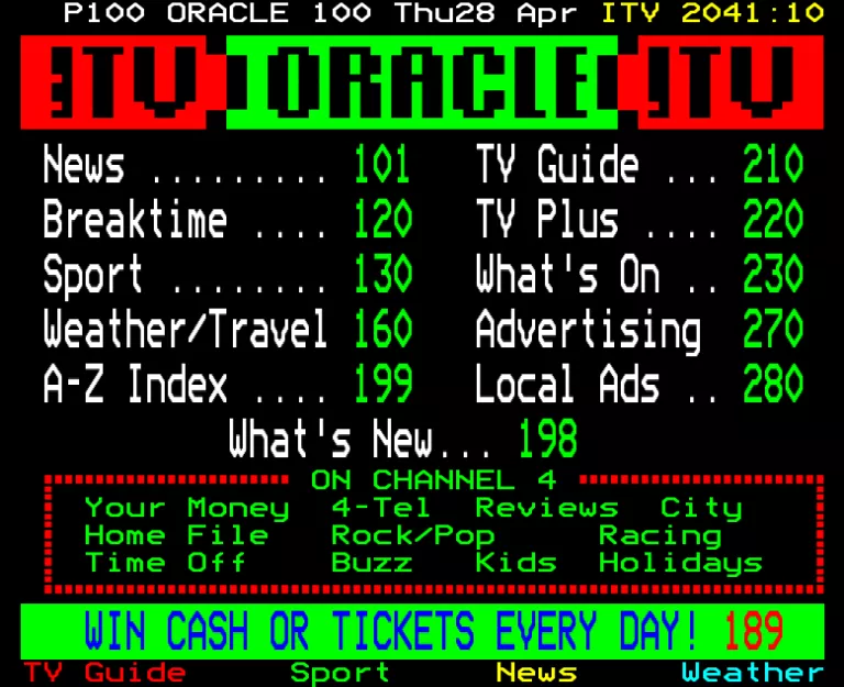 Thames from Thursday 28th April 1988