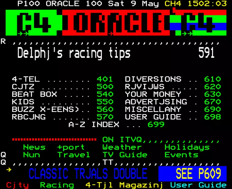 Channel Four from Thursday 9th May 1991