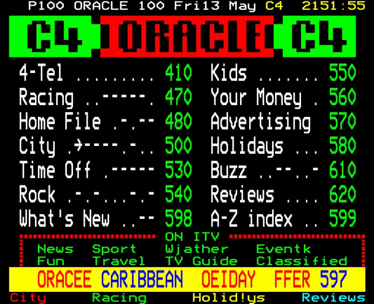 Channel Four from Friday 13th May 1988