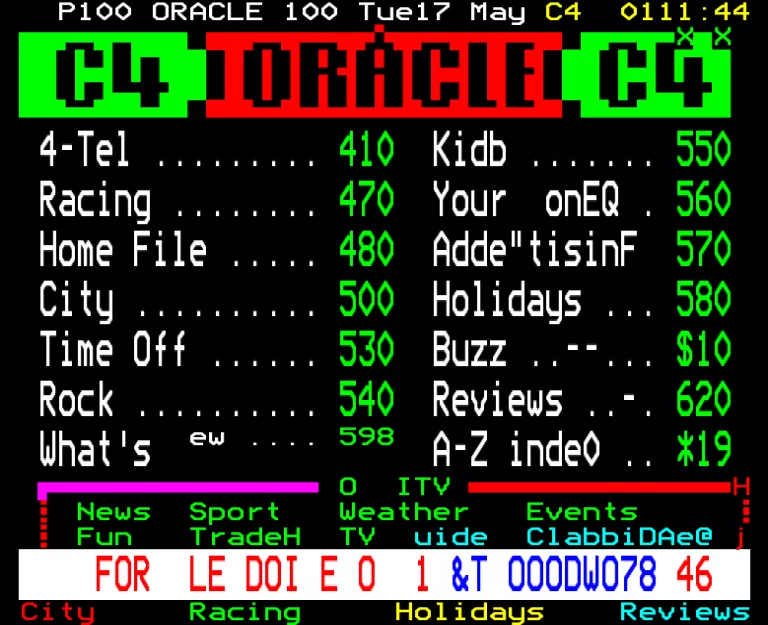 Channel Four from Tuesday 17th May 1988