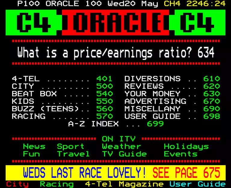 Channel Four from Wednesday 20th May 1992