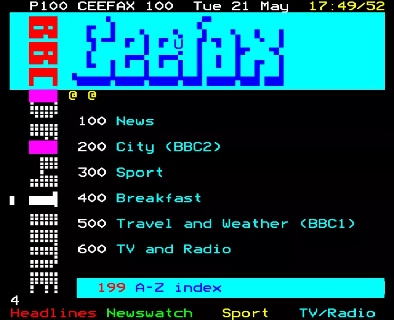 BBC1 from Tuesday 21st May 1991