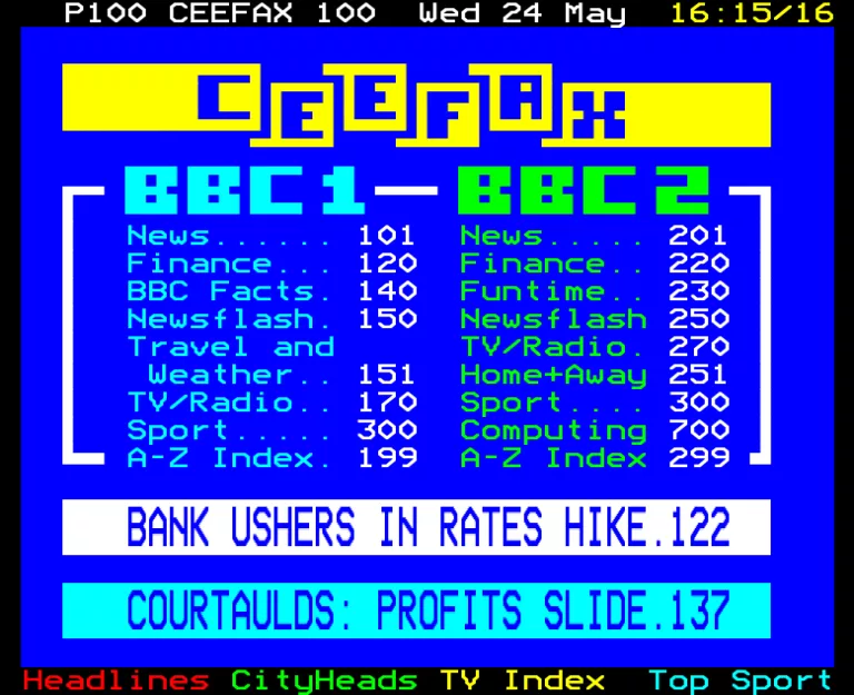 BBC1 from Wednesday 24th May 1989