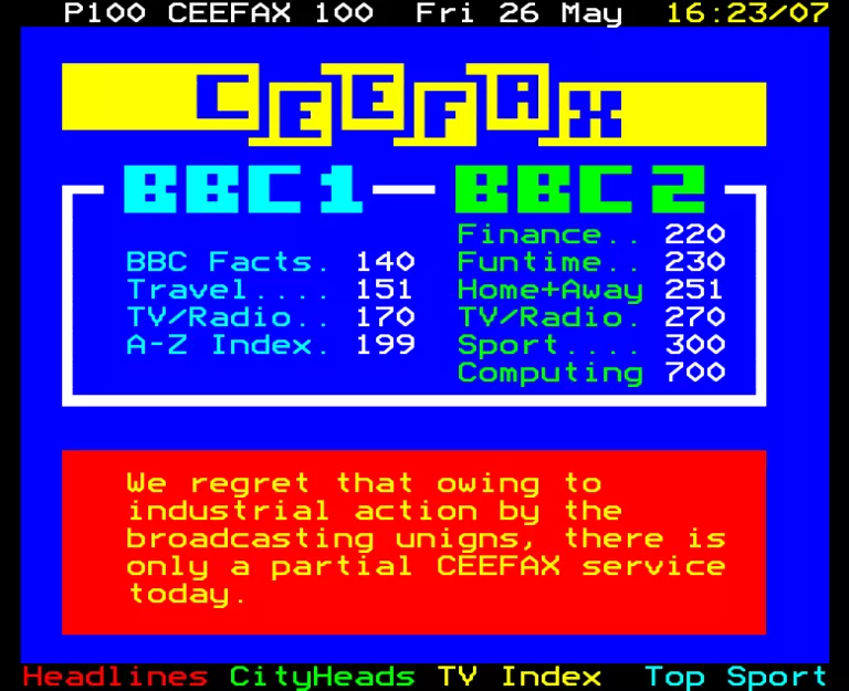BBC1 from Friday 26th May 1989