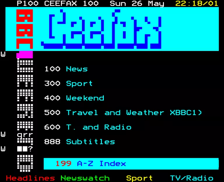 BBC2 from Sunday 26th May 1991