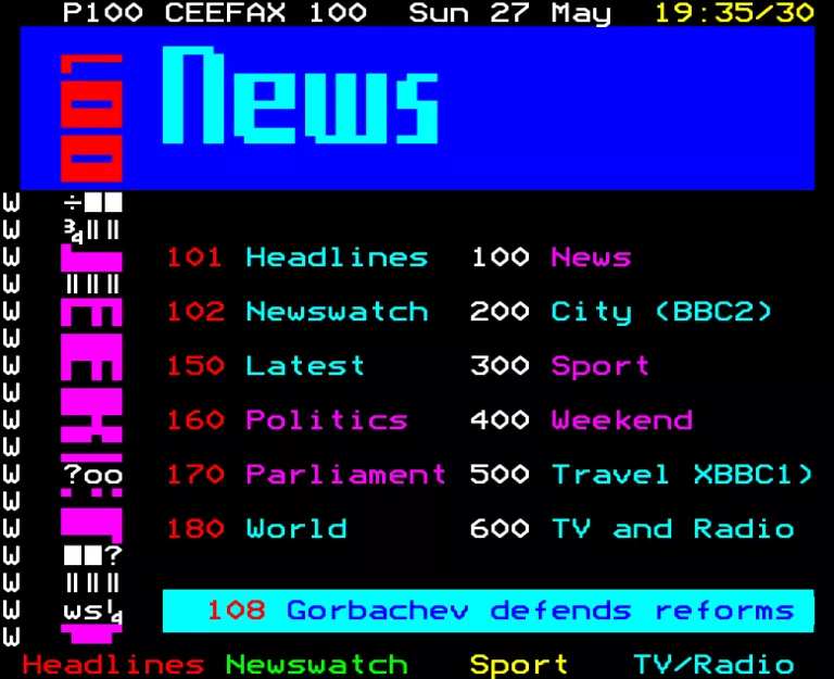 BBC2 from Sunday 27th May 1990