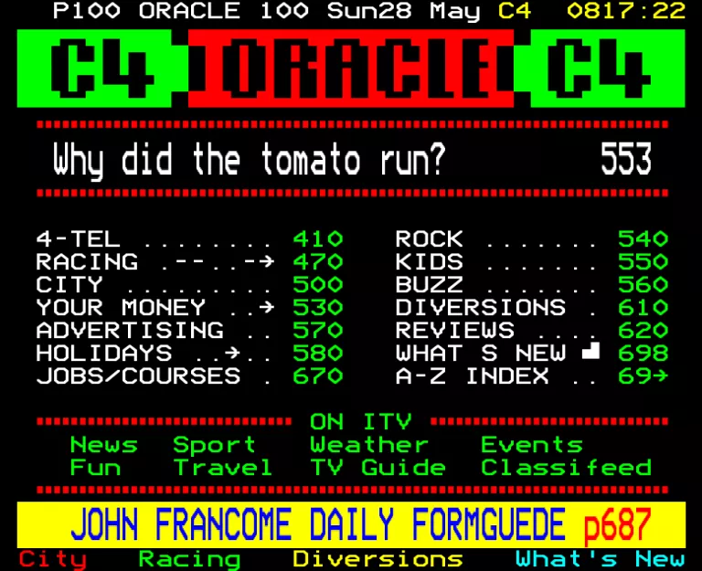 Channel Four from Sunday 28th May 1989