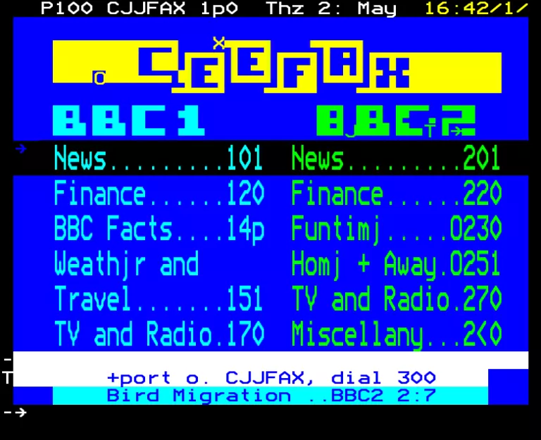 BBC1 from Thursday 29th May 1986