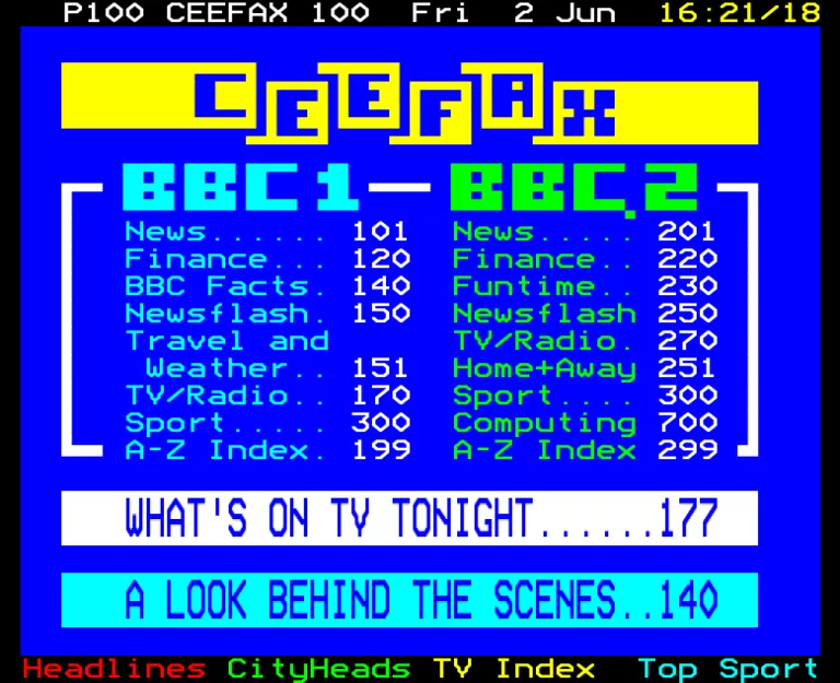 BBC1 from Friday 2nd June 1989
