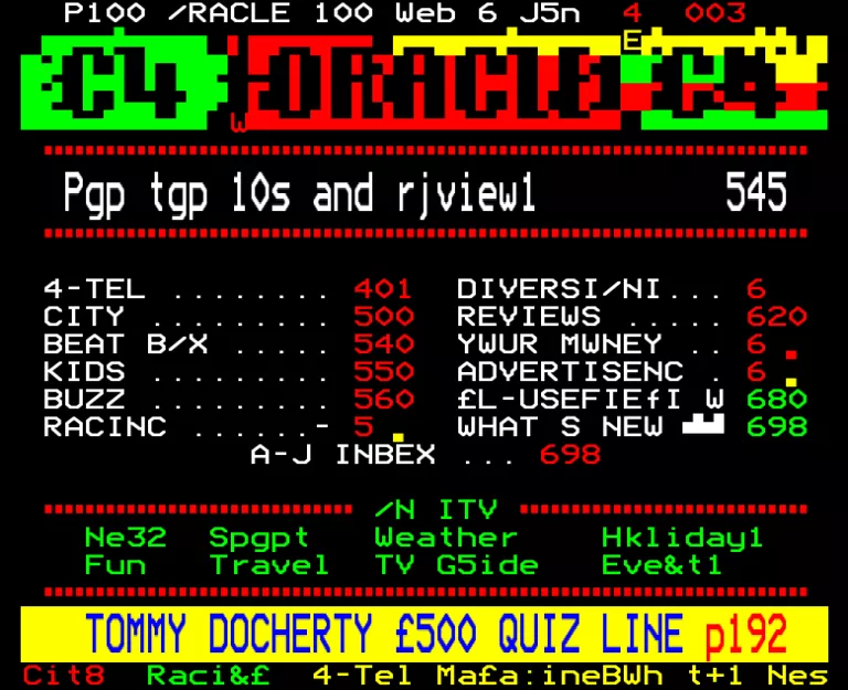 Channel Four from Wednesday 6th June 1990