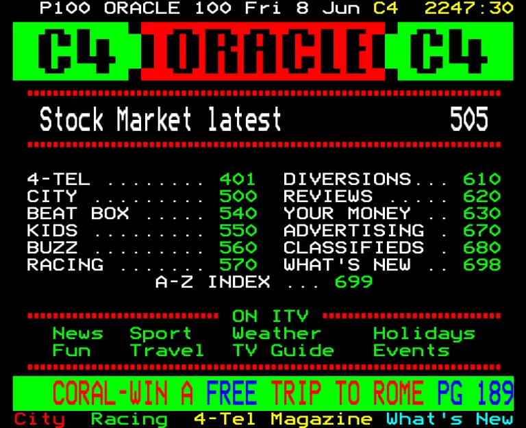 Channel Four from Friday 8th June 1990