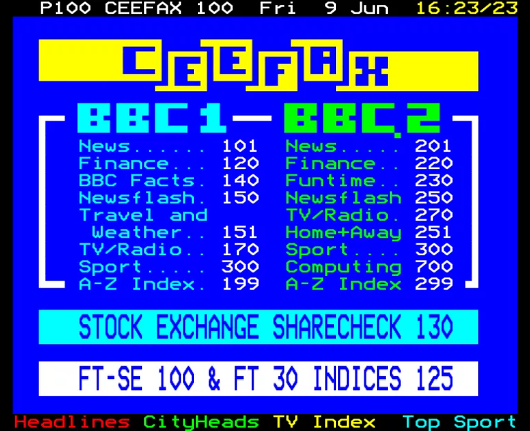 BBC1 from Friday 9th June 1989