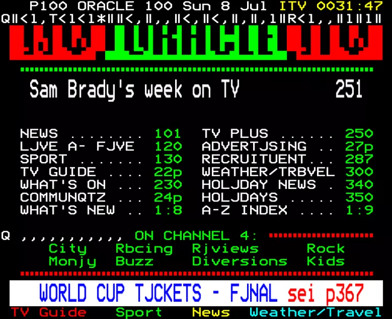 STV from Sunday 8th July 1990