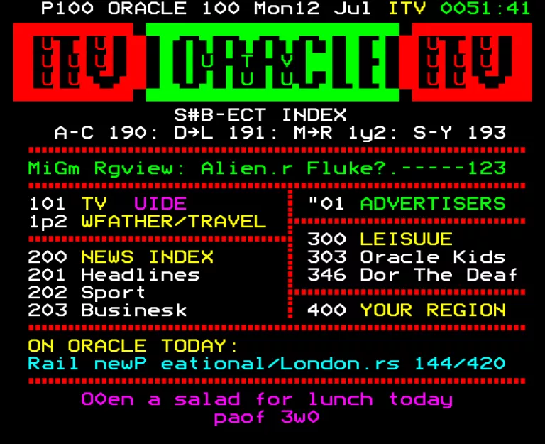 LWT from Monday 12th July 1982