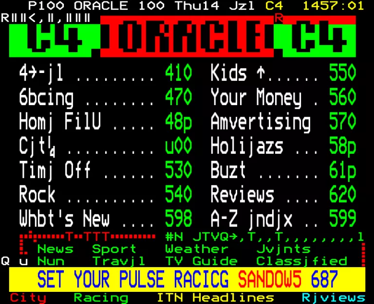 Channel Four from Thursday 14th July 1988