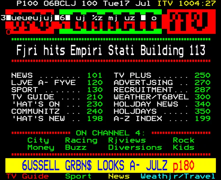 Yorkshire from Tuesday 17th July 1990