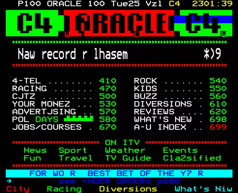 Channel Four from Tuesday 25th July 1989