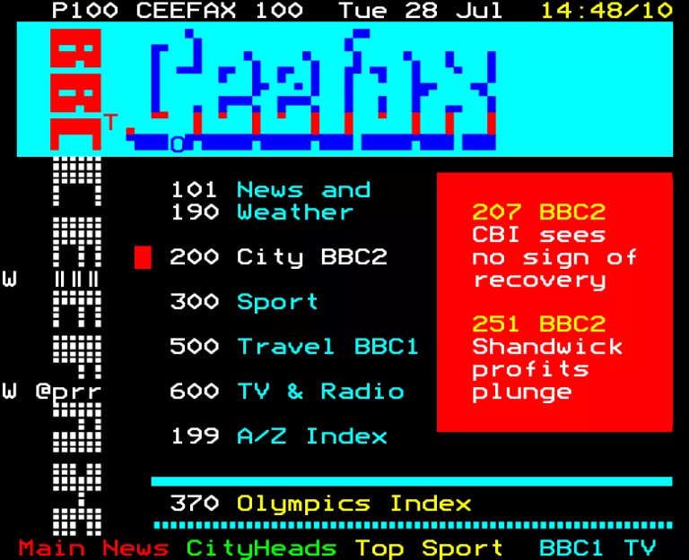 BBC1 from Wednesday 28th July 1993
